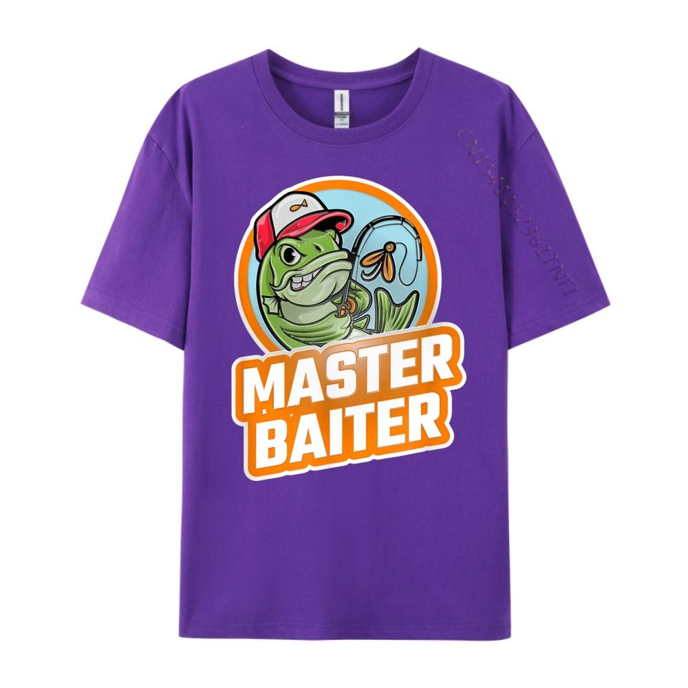 Master Baiter Grey Shirt Graphic Tee Adult High Quality Mens TShirt Punk Style