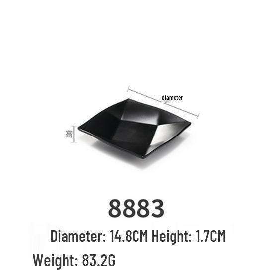 Melamine Plate: Imitation Porcelain Dinner & Snack Plate for Restaurants & Bars