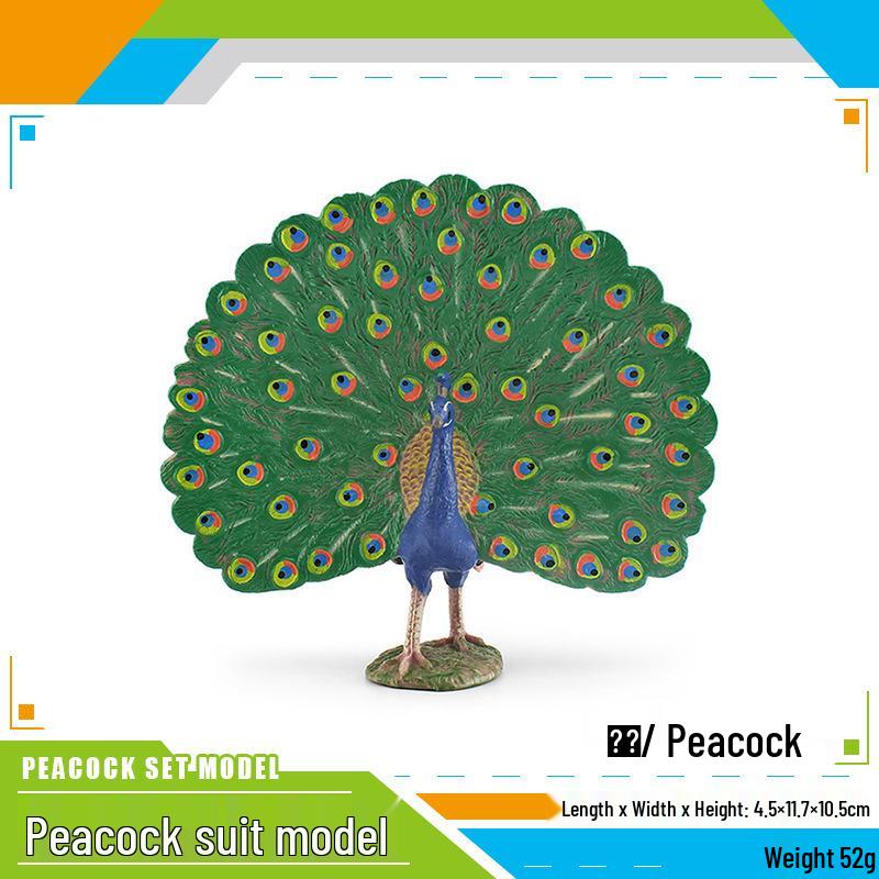 Wild Bird Models: Children s Cognitive Peacock and Nan Ke Display Toys