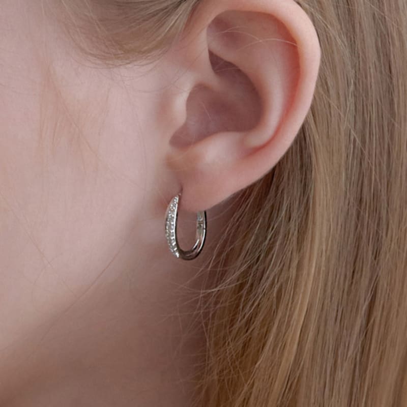 Primaute Two ring cubic Earring