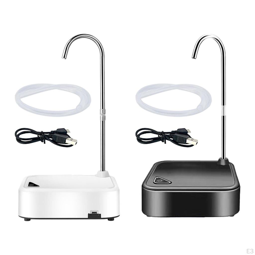 Distributore d'acqua sul comodino, pompa elettrica per bottiglia, ricarica USB con base per bere da appoggio