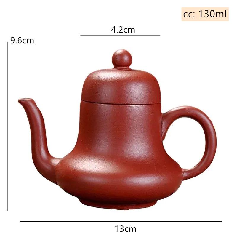 

130ml Yixing Boutique Tea Pot Purple Clay Teapot Beauties Handmade Kettle Chinese Dahongpao Tea Set Customized Gifts Authentic