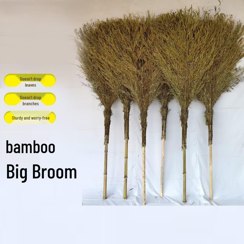 Heavy-Duty Bamboo Broom