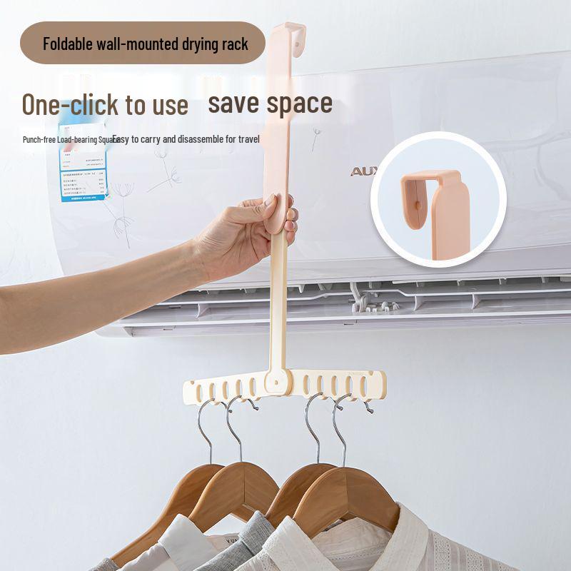 Foldable Portable Clothes Hanger - Space-Saving, Multi-functional Drying Rack for Travel, Business Trips, Dorms, and More