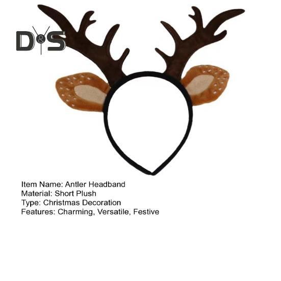 Bentiță cu Coarne de Cerb Femei Coarne și Urechi de Ren Accesoriu de Păr pentru Crăciun Halloween Cosplay Articole de Petrecere