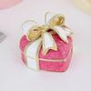Heart Bow Knot Jewelry Trinket Box, Vintage Enamel Jewelry Box Organizer, With Vibrant Colors and Lively Design, for Decorative Ornament Craft (Red)