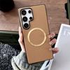Thin Lychee Pattern Leather Magnetic Phone Case For Samsung S25 S24 Plus FE S22 S23 Ultra A56 A36 A26 A16 Hybrid Protector Cover