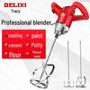 Delixi Industrial Stainless Steel Double Spiral Mixer for Putty, Cement, and Concrete