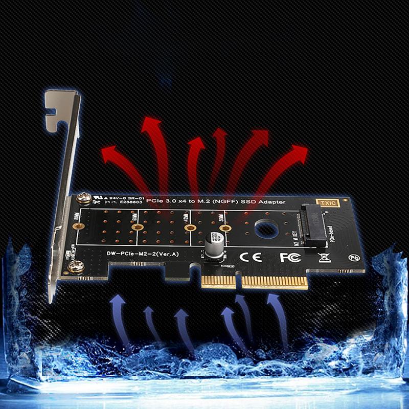 1Pcs Pci-Express To M.2 Solid State Drive Extend Adapter Pcie X1 X4 To M.2 Nvme Converter Card For 2230 2242 2260 2280 Ssd