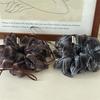 Sheer Gingham Scrunchies With Thin Ribbons Transparent Plaid Hair Ties Fairy Style Light Weight Hair Rope For Summer