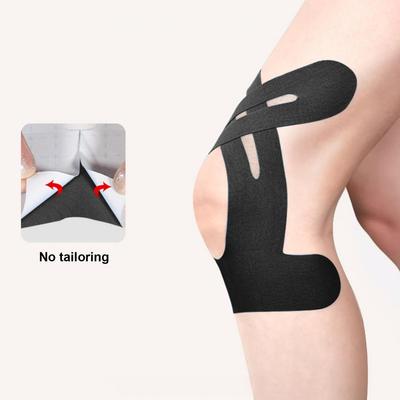 Knee Tape Elastic Adjustable Kinesiology Tape 10 Pcs Pre-cut Knee Kinesiology Tape for Running Hiking Riding for Muscles