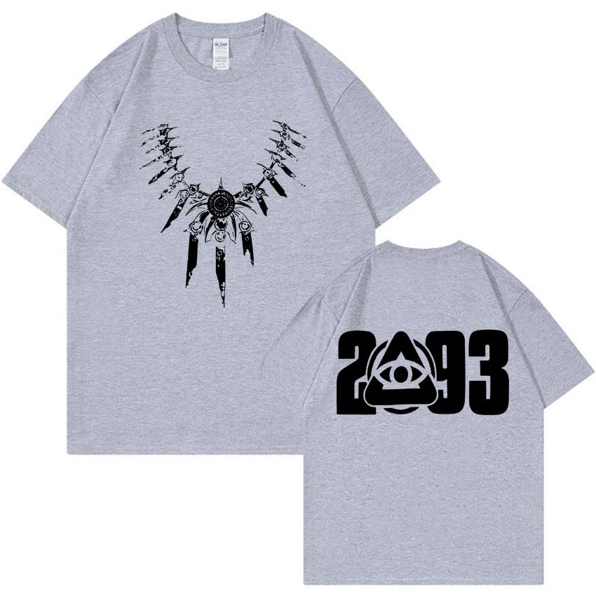 Rapper Yeat 2093 Gothic Tshirt Mens Fashion High Quality Casual Cotton Short Sleeve Summer Oversized Y2K Punk T Shirt Streetwear