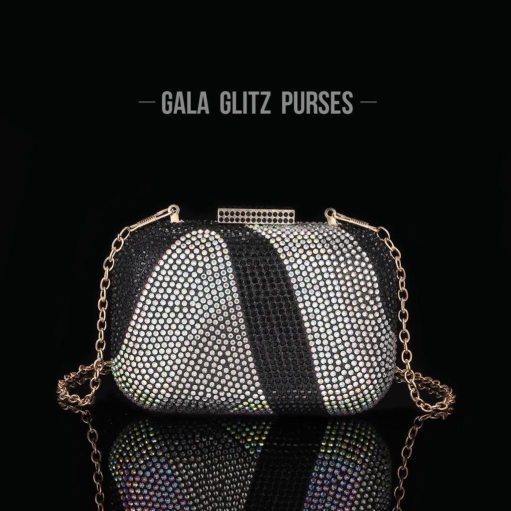 Europeisk och Amerikansk Kvällsväska för Damer med Diamanter och Kristaller för Fest och Bröllop