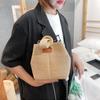 Handbag Straw Bucket Bag Korean Style Small Phone Bag Cute Woven Handbag  Beach