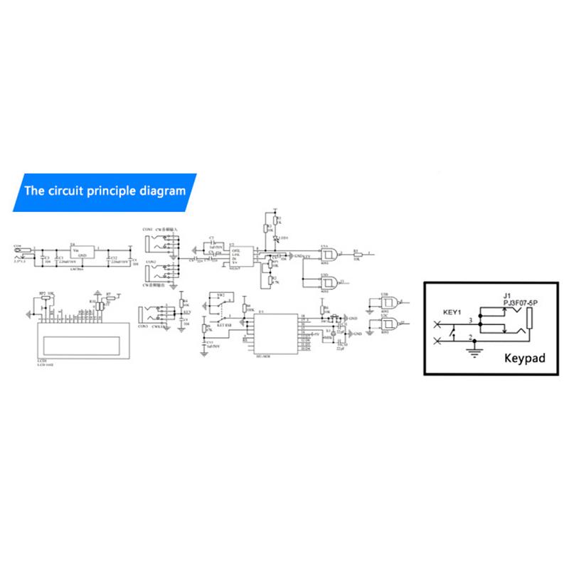 Dc 9V Diy Cw Trainer Decoder Kit Cw Decoder Morse Code Reader Lcd Display Radio Circuit Board Electronic Welding Practice Kits