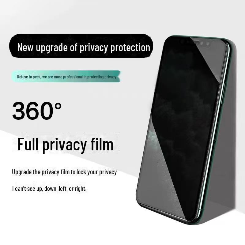 "Frosted Tempered Glass Screen Protector for iPhone 15 Pro - Purple Light, Anti-Fingerprint"