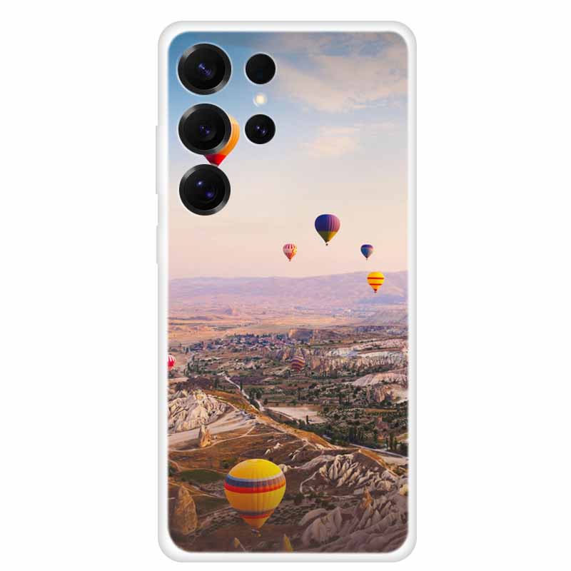 Capa For Samsung Galaxy S26 Ultra Phone Case Clear Soft TPU Silicone Cover for S 26 Ultra Transparent Funda Cartoon Painted Para