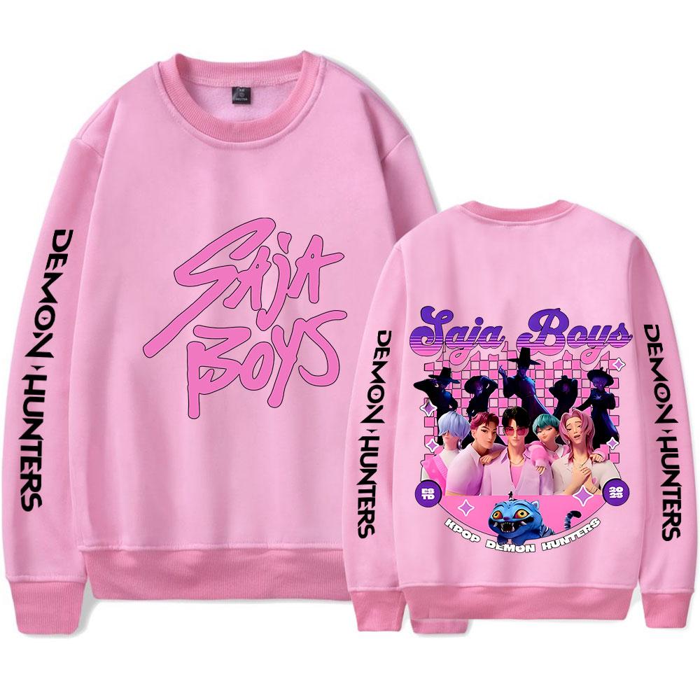 KPop Demon Hunters Sweatshirt Vintage 90's Crewneck Sweatshirts Merch Cosplay Women Men Fashion Streetwear
