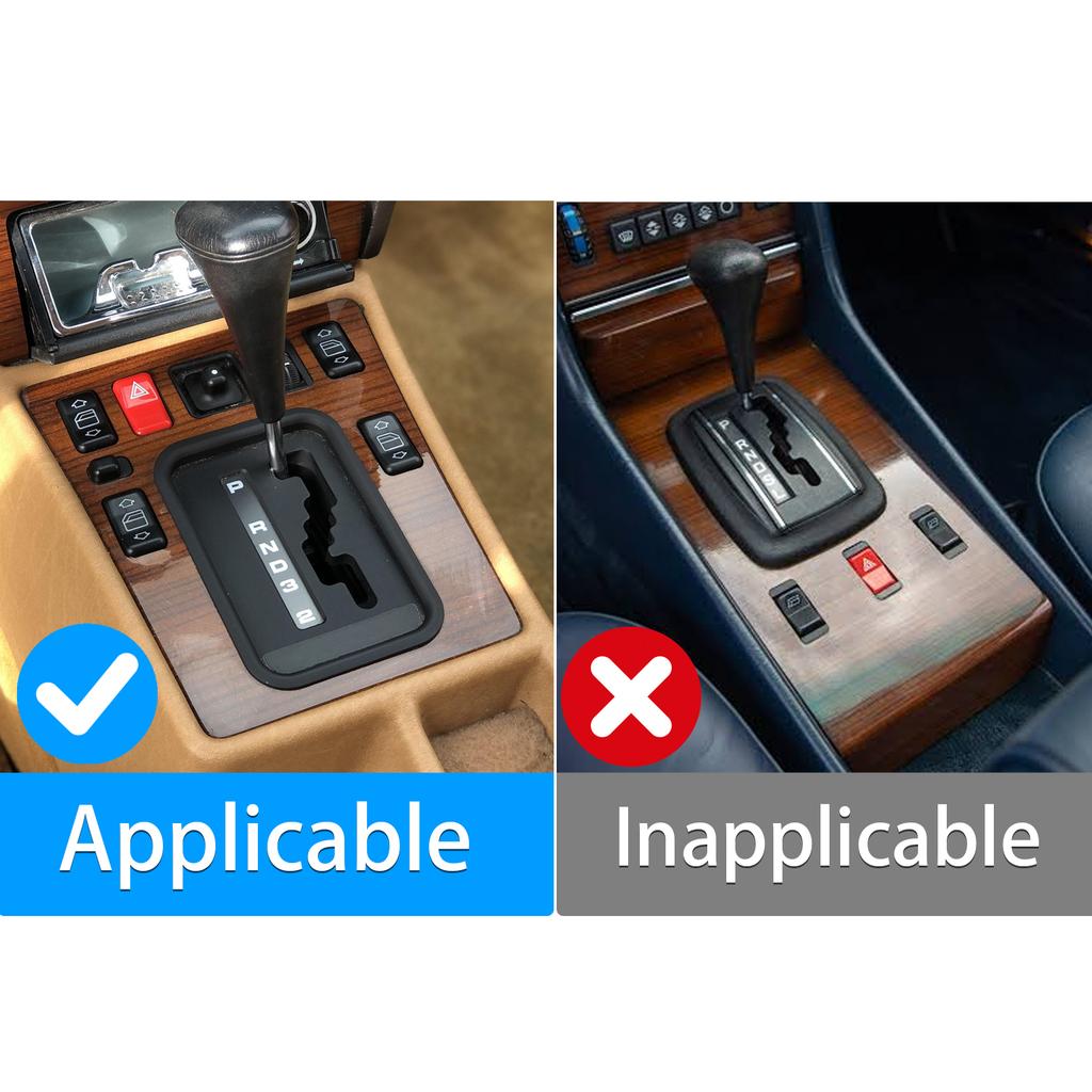 For Mercedes-Benz W201 190 190E 190D 1982-1993 Carbon Fiber Central Control Gear Shift Panel Cover Trim Car Accessories Sticker