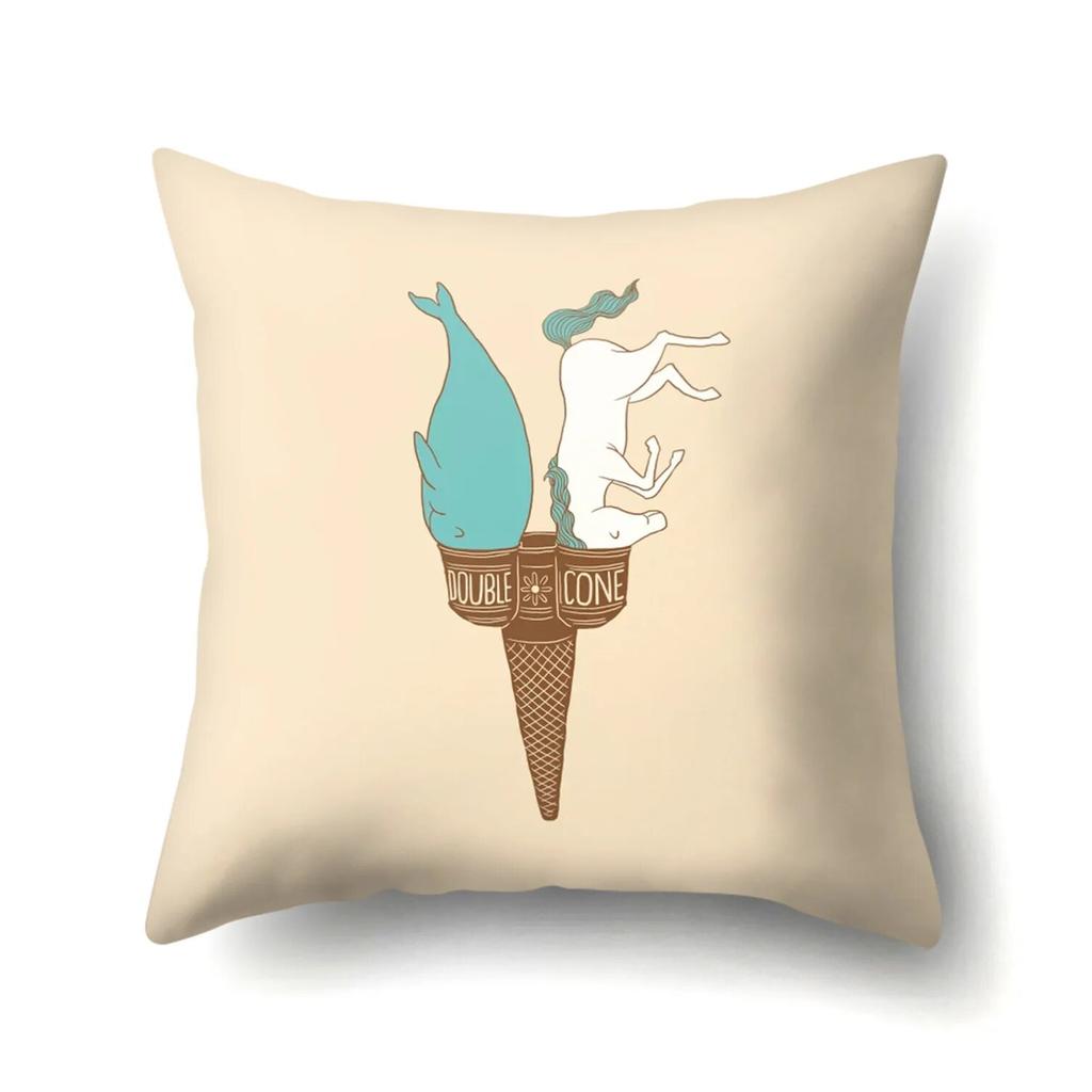 Husă de pernă cu animale cu fructe Husă de pernă pentru birou