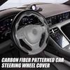 Carbon Fiber Car Steering Wheel Cover Universal Non-slip Steering Wheel Booster Cover Anti-Skid Accessories
