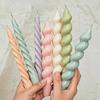 Romantic Spiral Long Pole Silicone Candle Mold DIY Geometry Round Candle Making Resin Soap Mould Handmade Gift Home Decor