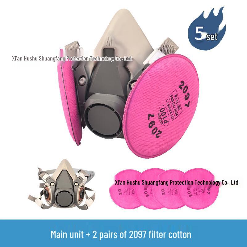 Yuanzu KN95 Half-Face Dust Mask & Goggles Kit