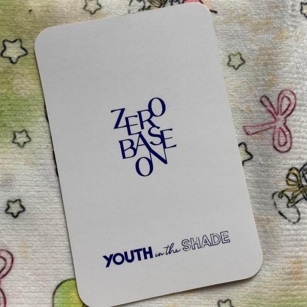 [USED] zb1 1st week Song Hanbin Sanok Zebewan pre-recorded trading card