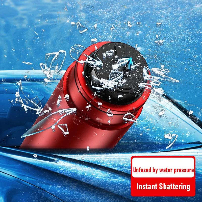 Bezpečnostní kladívko do auta Rozbíječ oken auta Nouzové kladívko Řezač bezpečnostních pásů Nůž Nástroj do auta Kladivo pro záchranu života a únik Hliníková slitina