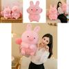 Cute Pink Rabbit-ear Flying Pig Plush Toy For Girls Stuffed Animal Doll Gift Decorative Pillow Sofa Ornament 45/55/75cm