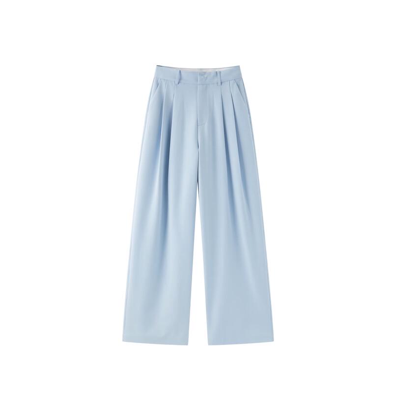 PEACEBIRD Women's Dopamine Straight Wide Leg Casual Pants