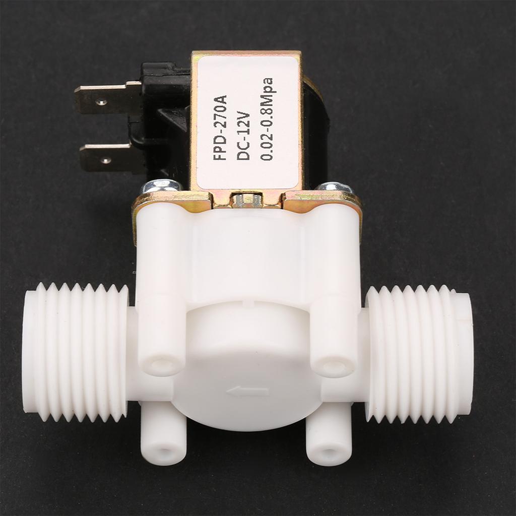12V G1/2" NC Plastic Electrical Inlet Solenoid Water Valve for Water Dispense