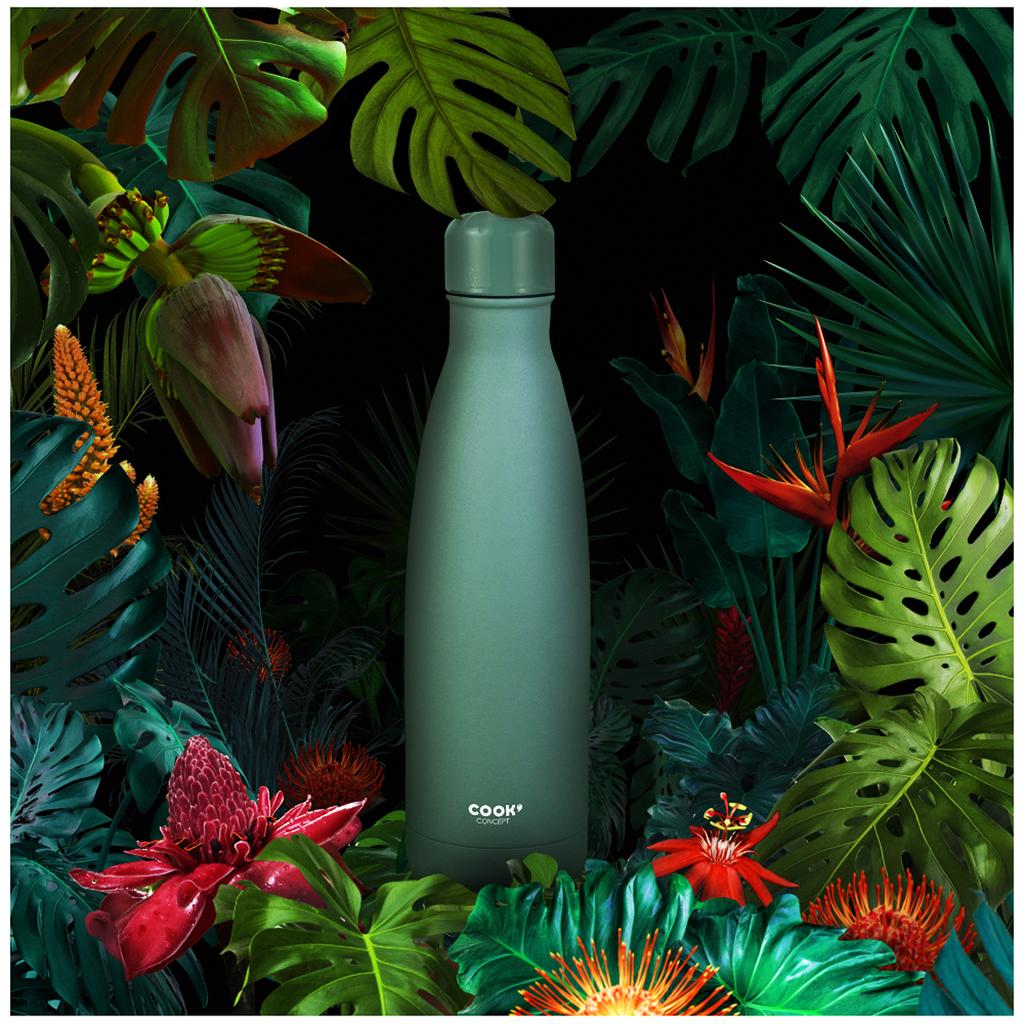Les Trésors De Lily [A3500] - Designová termoska 'Pure' zelená - 25x6 cm (500 ml)