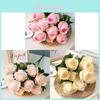 Artificial Rose Bouquet Home Decor With Elegant Silk Flowers For Weddings And Parties