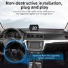 Head-Up-Display, GPS-Tachometer Universelles Auto-Head-up-Display 3 Zoll MPH Geschwindigkeitsmesser mit Kompass