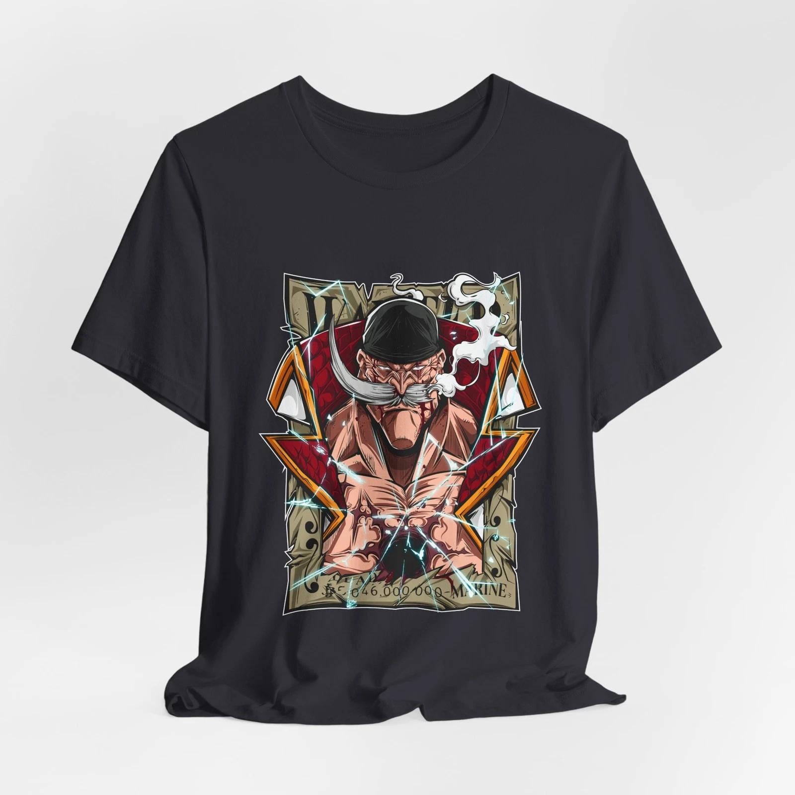 Whitebeard Wanted Flyer Tee | Nautical Skull Illustration L