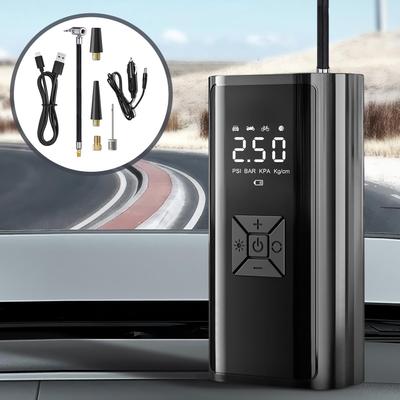 Air Pump For Car Tires Motorcycle Portable Air Pump Cordless Tire Inflator With Digital Display For Camping Home Travel Garage