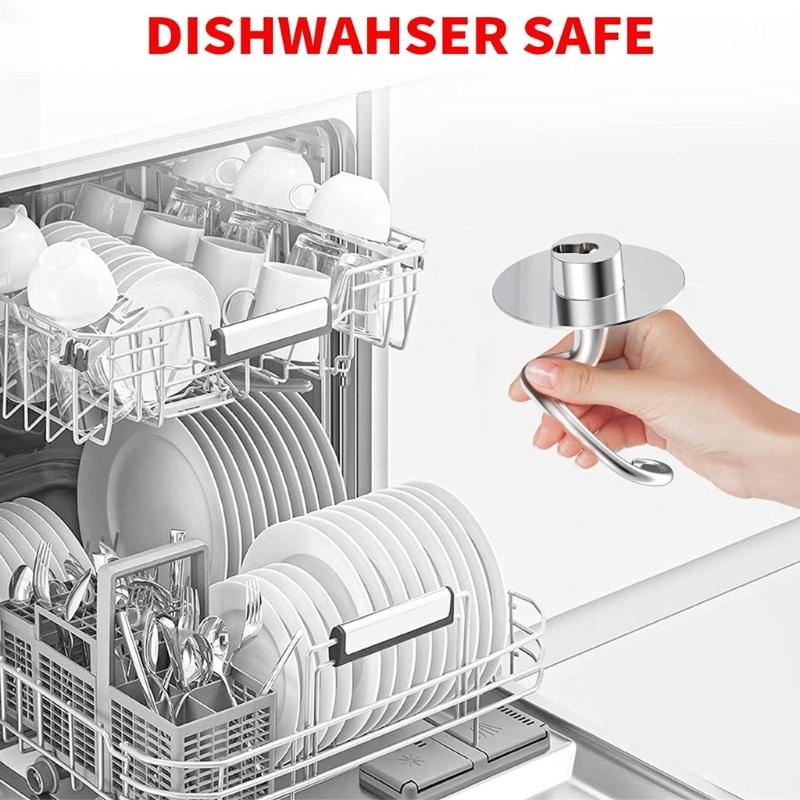 Mixer Dough Hook Stainless Steel Material Mixer Replacement for K45 KSM75 KSM110