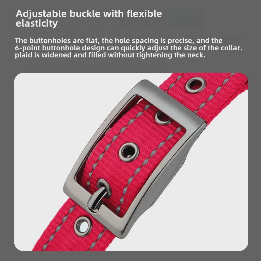 Customizable Neoprene Dog Collar: Comfortable, Non-Squeezing, Reflective Collar for Dogs of All Sizes