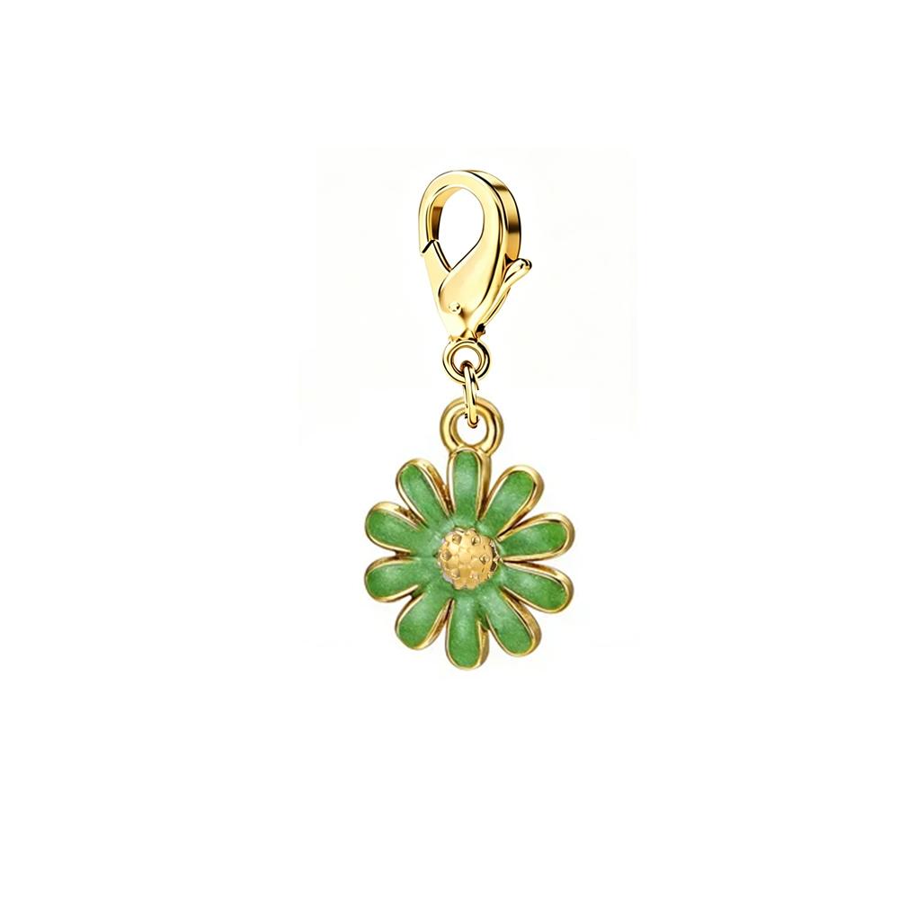 1pc Enamel Flower Charms for Jewelry Making Stainless Steel Gold Pendant for Earring Necklace Bracelet Accessories