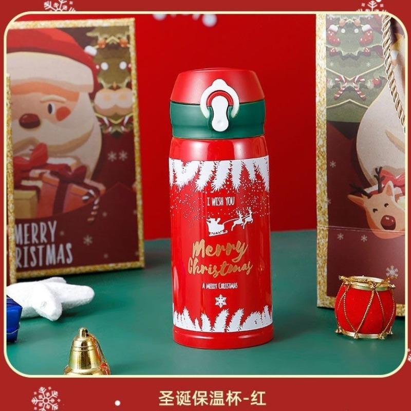 304 Stainless Steel Christmas and New Year Gifts Bouncing Thermos Cup, Male and Female Students Creative Water Cup Internet Celebrity Simple Cup
