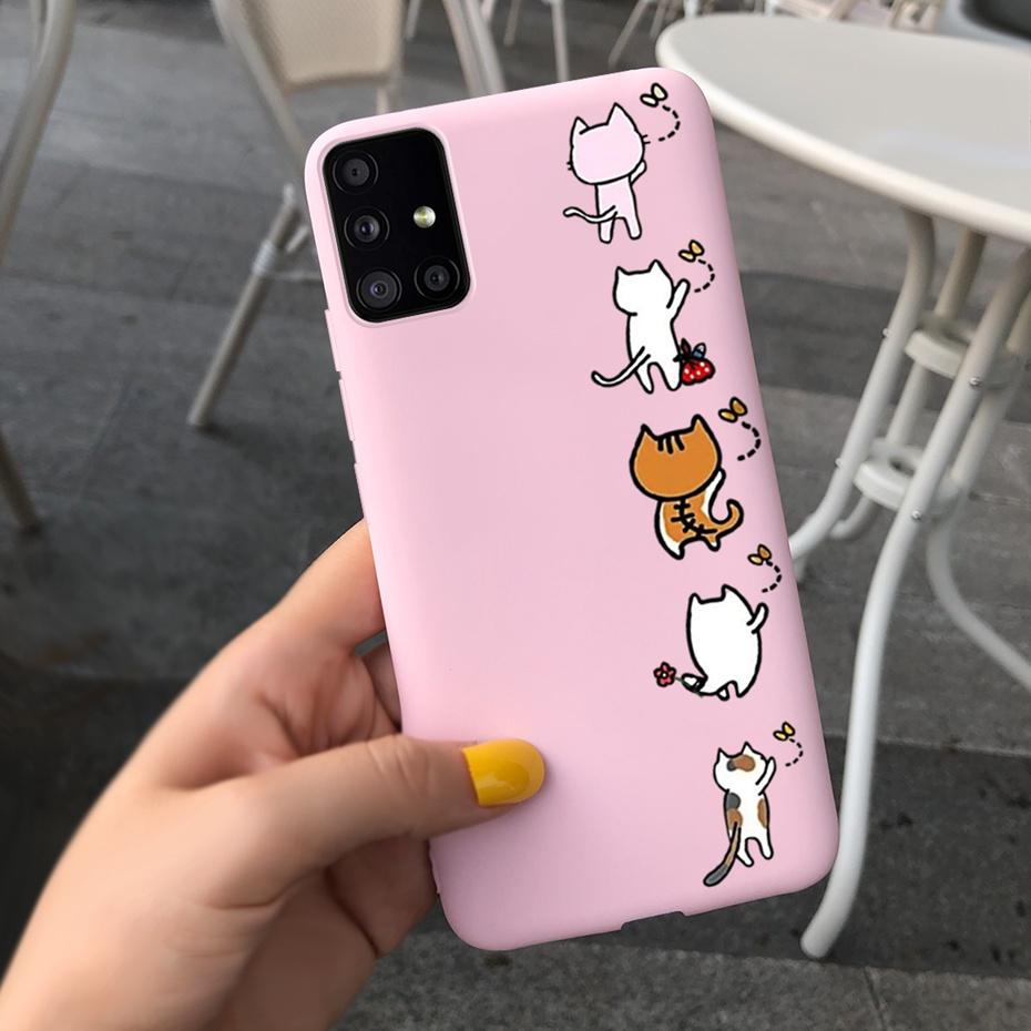 

For Samsung Galaxy A51 5G SM-A516B Lovely Printing Jelly Phone Case Soft Silicone TPU Back Cover For Samsung A51 5G UW SM-A516V Samsung A51 5G