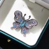 Fashion Butterfly Brooch Elegant Personality Lady Flash Insect Casual Party Office Brooch for Women