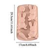 Easter 3D Bunny Shape Easy Release Resin Casting Molds For Gummies Ice Jelly Pastry Cake Decoration Soap Chocolate Cupcake