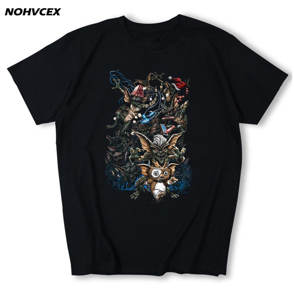 Men S T Shirt Gizmo Cotton Tees Gremlins Monster 80S Horror Christmas Movie Clothes L