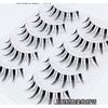 Lashie - Set of 5 Pairs: Spikey Clear Band False Eyelashes