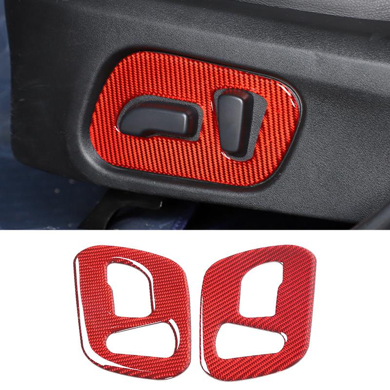 For Subaru Forester 2013-2018 Red Soft Carbon Fiber Interior Kit Dashboard Console Gear Shift Panel Decoration Trim Stickers