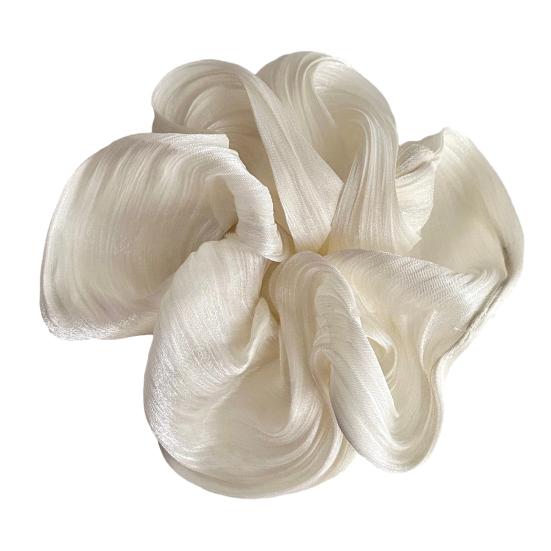 

Hair Tie High Elasticity No Damage Hair Soft Satin Large Fluffy Hair Rope Bun Hair Scrunchie Commuting Dating Hair Accessories бежевый
