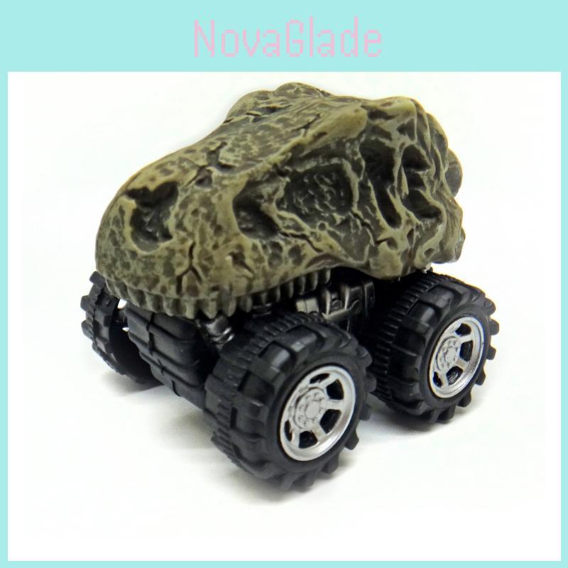 Mini Dinosaurierskelett Auto Modelle Premium Qualität Rückzieher Auto Spielzeug Geschenk für Kinder und Jungen