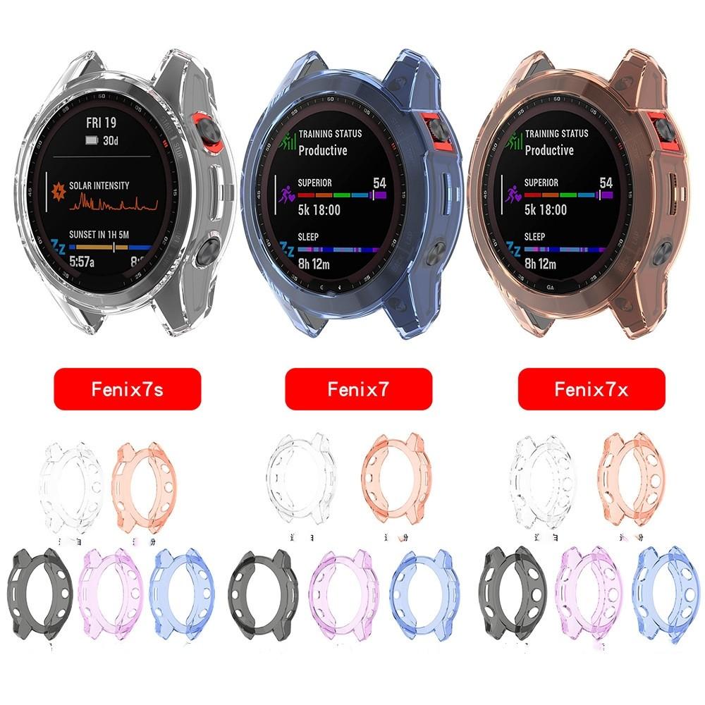 Suitable for Garmin Fenix 8 7 6 5 Epix Pro Soft Tpu Bumper Cover Garmin Fenix8 43mm 47mm 51mm S62 S70 Hollow Protective Case